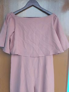 Mauve Cape Jumpsuit
