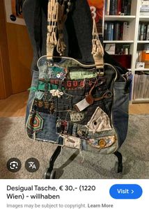Upcycled Denim Patchwork Bag