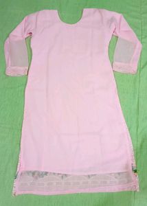 Pink Embroidered Suit Set