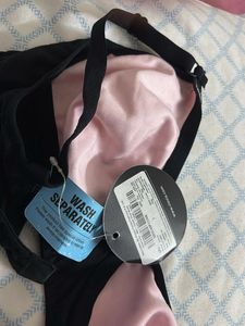 Vintage Pink &amp; Black Bra