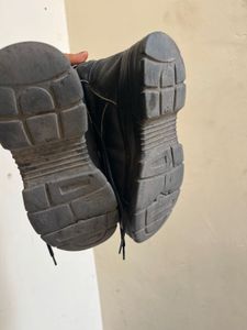 Used Girl Black Combat Boots