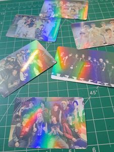skz group photocards- holographic