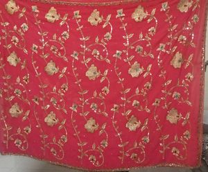 Pink Stone Work Saree