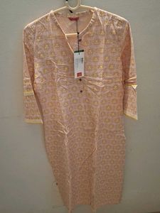 W Peach Kurti