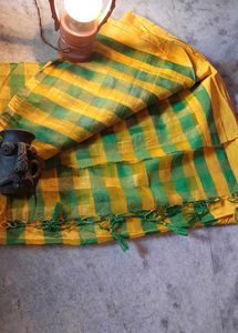 Beautiful Aristocrat Green And Yellow Combination Saree