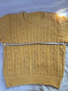 Yellow Knit Top