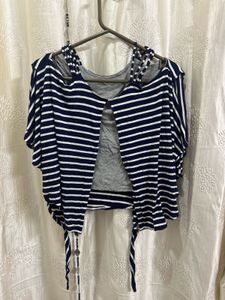 Striped Open-Back Top