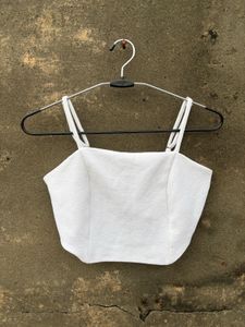 White Crop Top