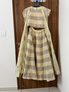 Biba Crop Top And Skirt Set With Long Coat