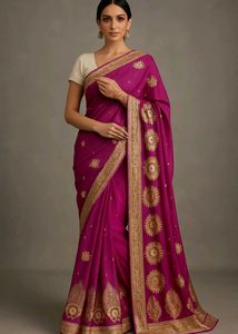 A Beautiful Woman Party Saree