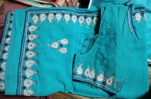 Silver Handwork Saree