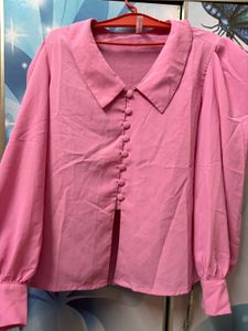 Medium Length Pink Korean Top
