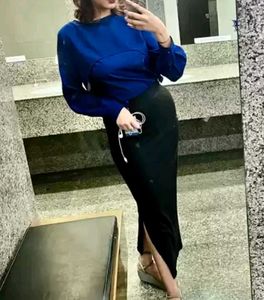 BLACK FORMAL PENCIL SKIRT