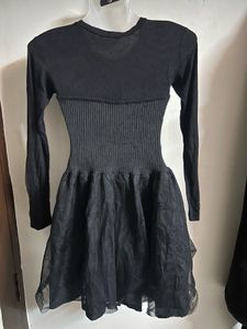 Chic Black Long Sleeve Dress