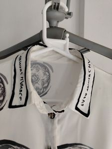 Chanel Print Button Up Shirt