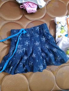 combo top pajami and two skirts