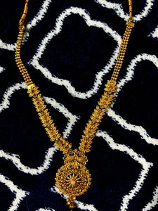 Gold-toned Necklace and Earring Set