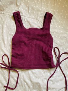 Side Ruched Summer Tank Top