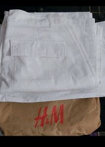 H&amp;M White Cargo