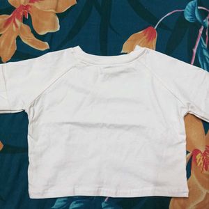 White Raglan Tee
