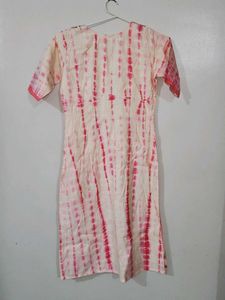 Mirror Work Pink Dye Beautiful Kurta