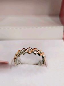 S925 Two-Tone Stackable Ring
