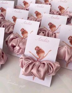 Ballerina Hair Tie Party Favors