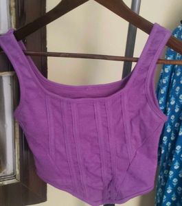 Lavender Basic Top