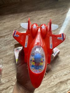 Vintage Red Mini Fighter Toy Plane