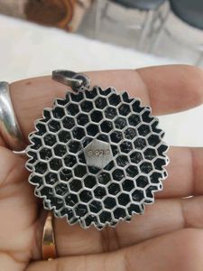 925 Black Oxidised Shiva Pendant Necklace With Hal