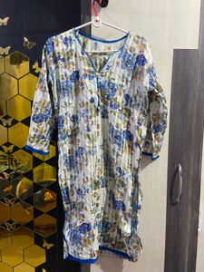 Floral Print Short Kurta