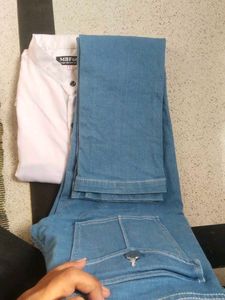 White Button-Down &amp; Blue Jeans