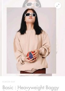 BURGER BAE Oversized Sweatshirt