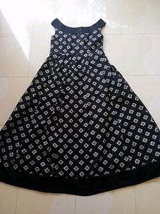 White And Black Gown