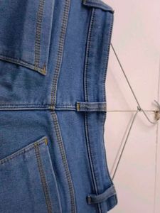 Blue Denim Cargo Pants