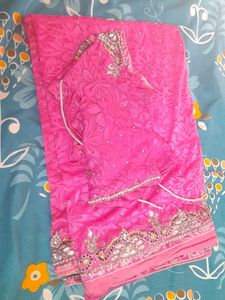 Fancy Saree With Stitched Blouse