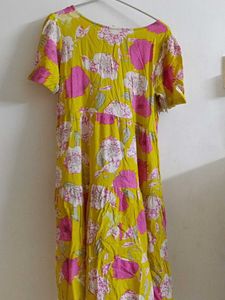 Floral Tiered Midi Dress