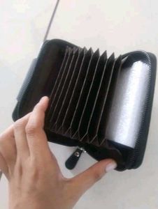 Slim Black Leather Wallet