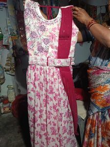Ethnic Dress with attached duppata