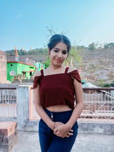 coffee brown crop top under 200