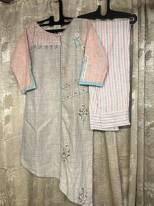 Striped Kurta Pant Set
