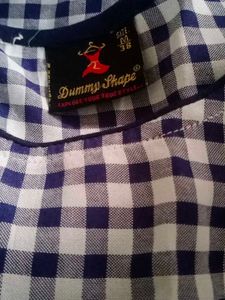 Dummy Shape Checkered Maternity Top