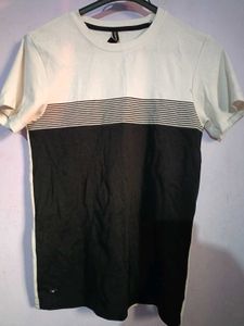 Black & White Slim-Fit T-Shirt