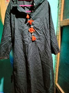 Black Pure Cotton Kurta (Unused)
