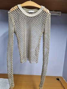 BERSHKA WOMEN TOP GOLD 26&#34; New COVER Up