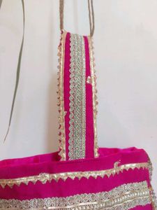 Pink Ethnic wedding Potli bag
