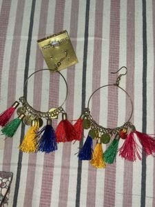 thread ear rings