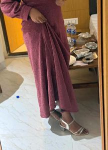 Sparkly Pink Long Dress