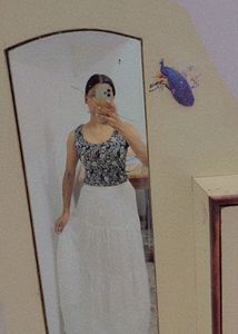 White Korean Skirt