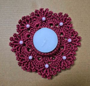 Crochet Tea Light Candle Holder